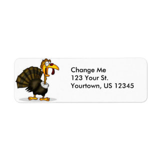 Thanksgiving Turkey Return Address Labels