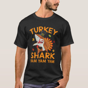 Thanksgiving turkey shark yam yam yam halloween  T-Shirt