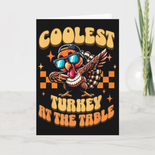 Thanksgiving Turkey Shirt Kids Boys Girls Turkey T Card