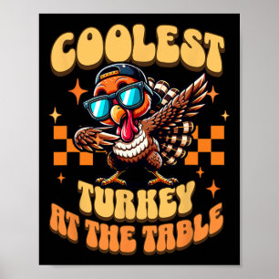 Thanksgiving Turkey Shirt Kids Boys Girls Turkey T Poster