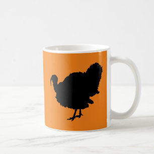Thanksgiving Turkey Silhouette Coffee Mug