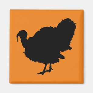 Thanksgiving Turkey Silhouette Magnet