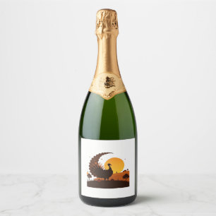 Thanksgiving Turkey Silhouette – Sunset Harvest Sc Sparkling Wine Label