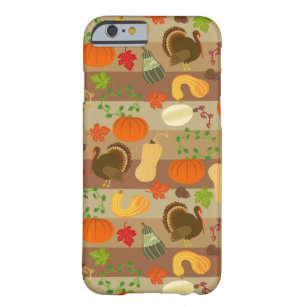 Thanksgiving Turkey Squash Autumn Harvest Pattern Barely There iPhone 6 Case