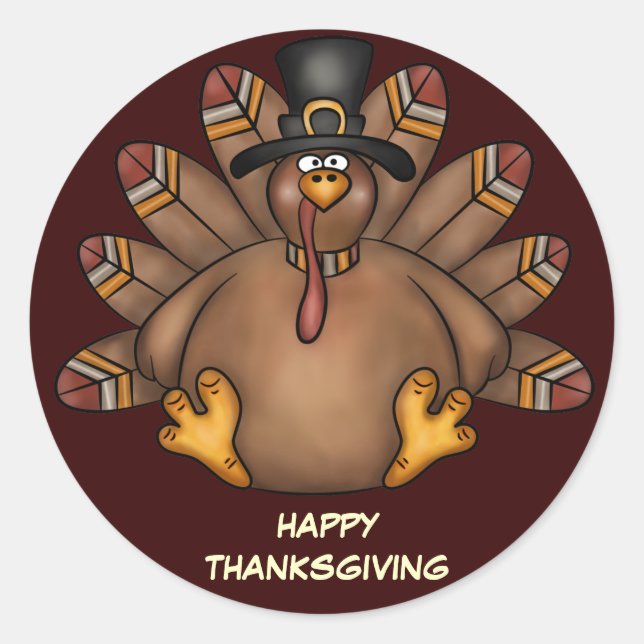 Thanksgiving Turkey sticker (Front)