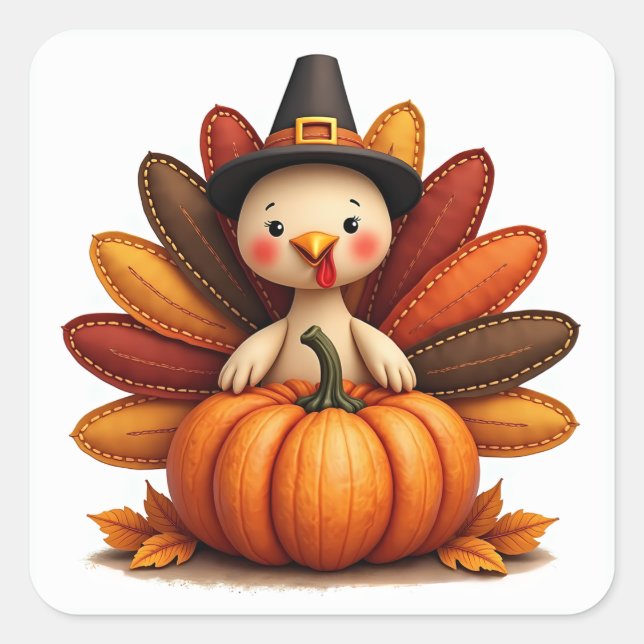 Thanksgiving Turkey Stickers (Front)