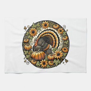 Thanksgiving Turkey Tea Towel