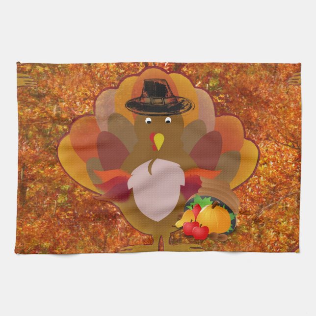 thanksgiving turkey tea towel (Horizontal)