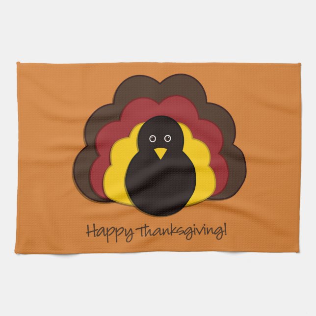 Thanksgiving turkey tea towel (Horizontal)