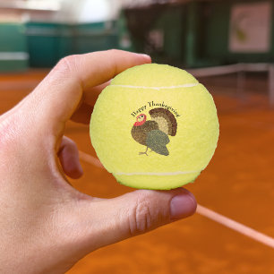 Thanksgiving Turkey Tennis Balls