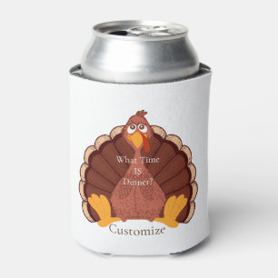 Thanksgiving Turkey Thunder_Cove Can Cooler