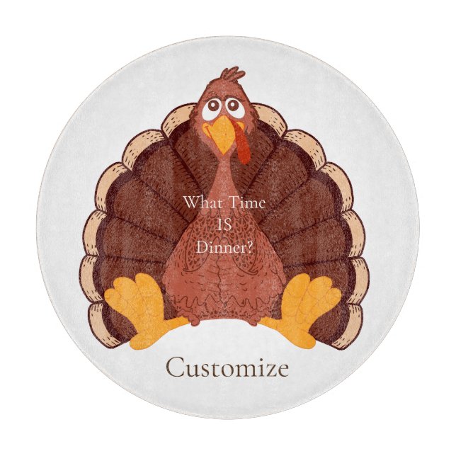 Thanksgiving Turkey Thunder_Cove Cutting Board (Front)