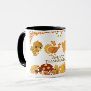 Thanksgiving  Turkey to Dinner mugs