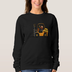 Thanksgiving Turkey Tractor Construction Vehicle T Sweatshirt
