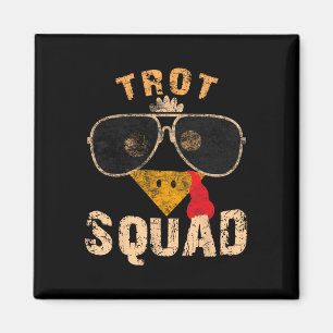 Thanksgiving Turkey Trot Squad 2025 Trot Race Wome Magnet
