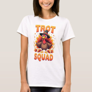 Thanksgiving Turkey Trot Squad Funny Turkey Gift T-Shirt