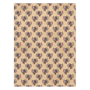 Thanksgiving Turkey Vintage  Tablecloth