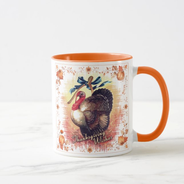 Thanksgiving Turkey Wishes Mug (Right)