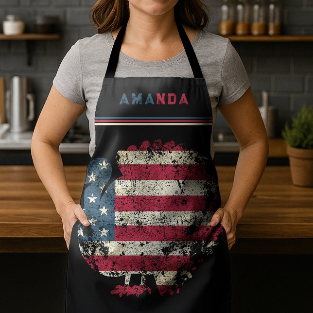 Thanksgiving Turkey With American Flag Apron (Creator Uploaded)