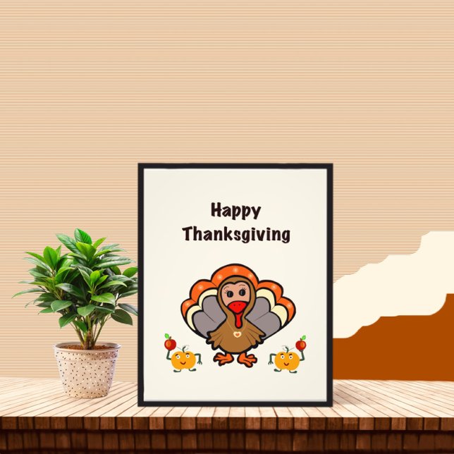 Thanksgiving turkey with friends photo print (Creator Uploaded)