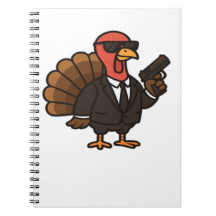 Thanksgiving Turkey with Pumpkin Pie Essential T-S Notebook