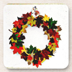 Thanksgiving Turkey Wreath Coaster