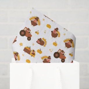 Thanksgiving Turkeys Tissue Paper
