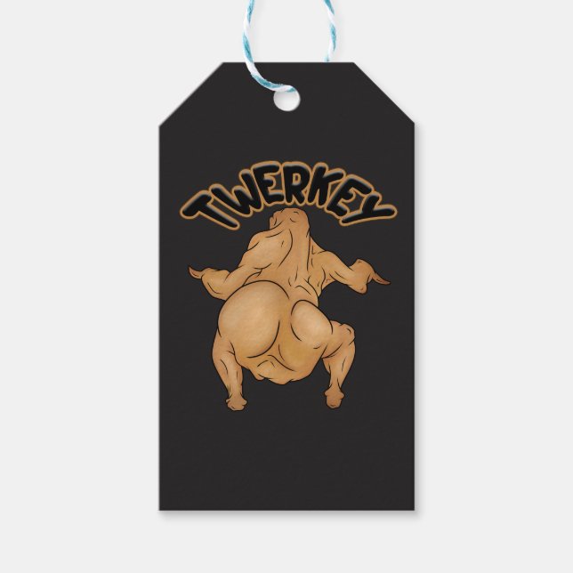 Thanksgiving Twerkey Gift Tag (Front)