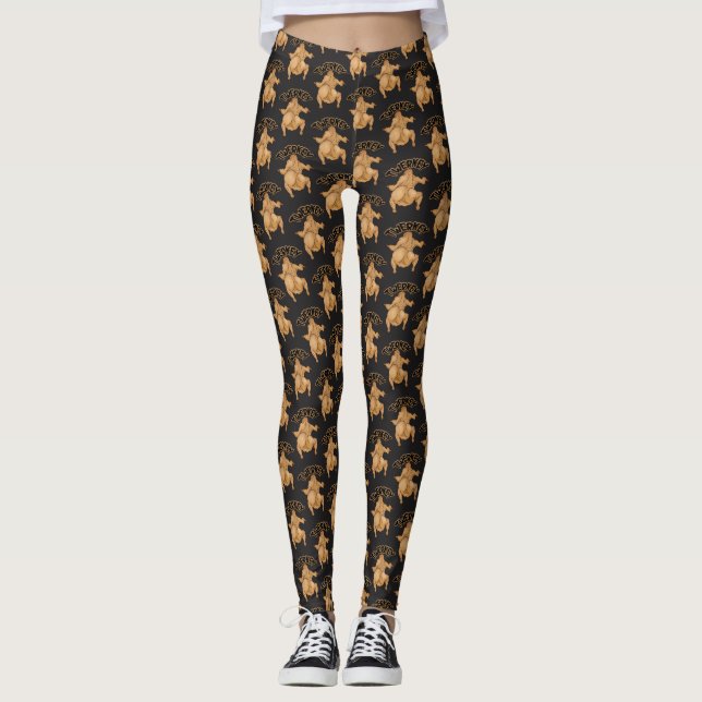 Thanksgiving Twerkey Leggings (Front)