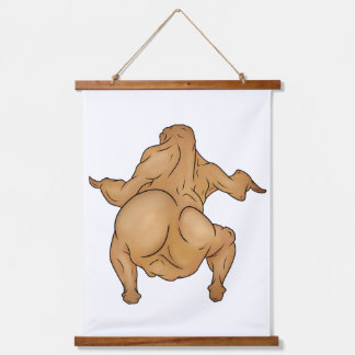 Thanksgiving Twerkey Wood Topped Wall Tapestry