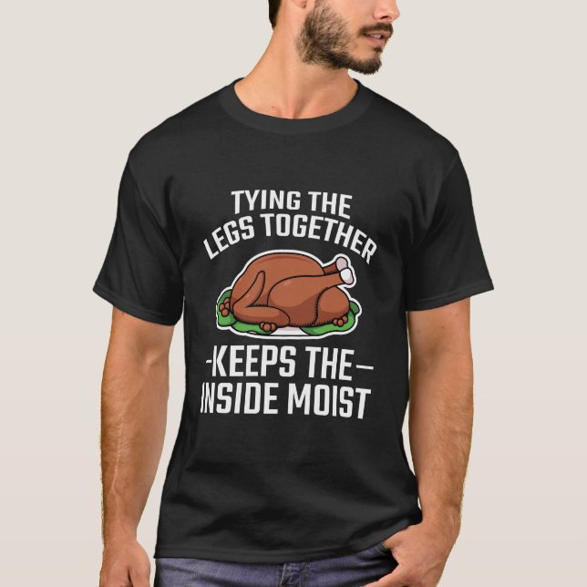 Thanksgiving Tying The Legs Together Dirty Adult H T-Shirt (Front)