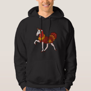 Thanksgiving Unicorn Funny Turkey Magic Pony Gift Hoodie
