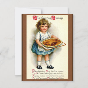 Thanksgiving Vintage 1910 Holiday Card