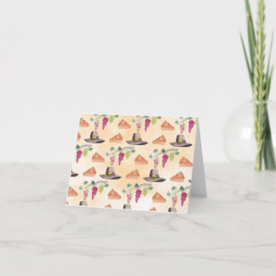 thanksgiving watercolor invitation