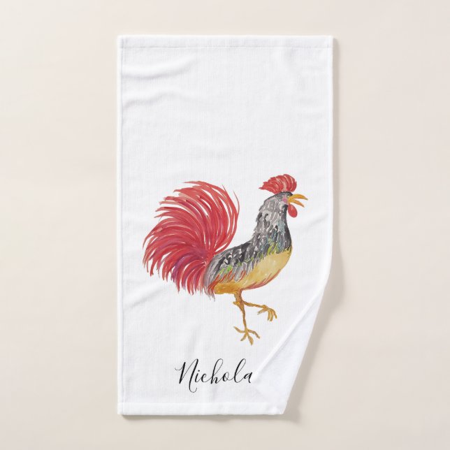 Thanksgiving Watercolor Pumpkins Personalised Hand Towel (Hand Towel)