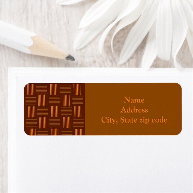 Thanksgiving Weave Return Address Label (Insitu)