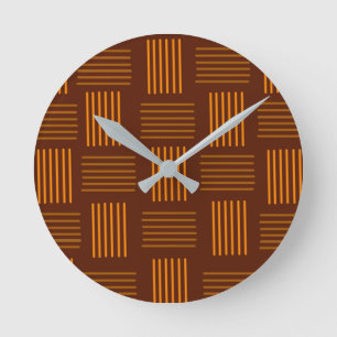 Thanksgiving Weave Round Clock