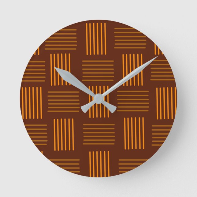 Thanksgiving Weave Round Clock (Front)
