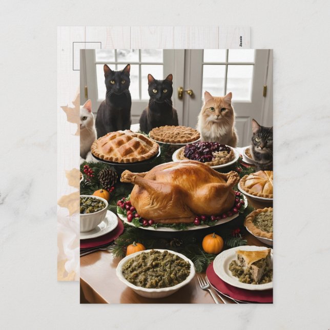 Thanksgiving Welcome Holiday Postcard (Front/Back)