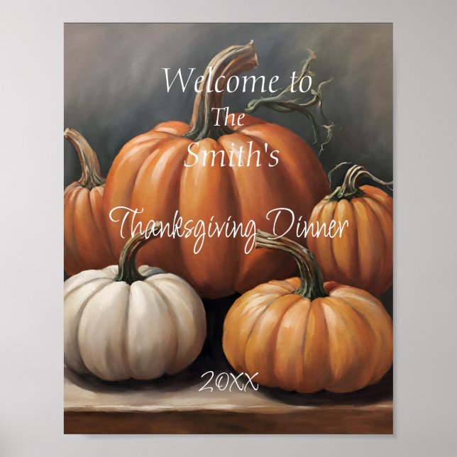 Thanksgiving Welcome poster (Front)