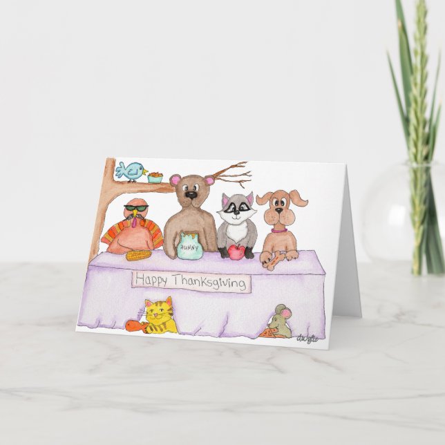 Thanksgiving. Where is the Turkey? Card (Front)