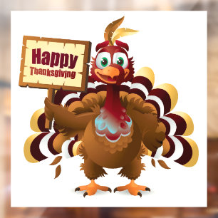 Thanksgiving Window Cling