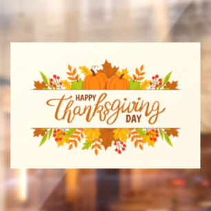 Thanksgiving Window Cling