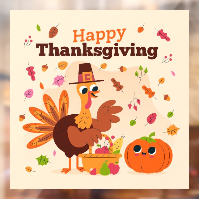 Thanksgiving  Window Cling (Sheet 2)