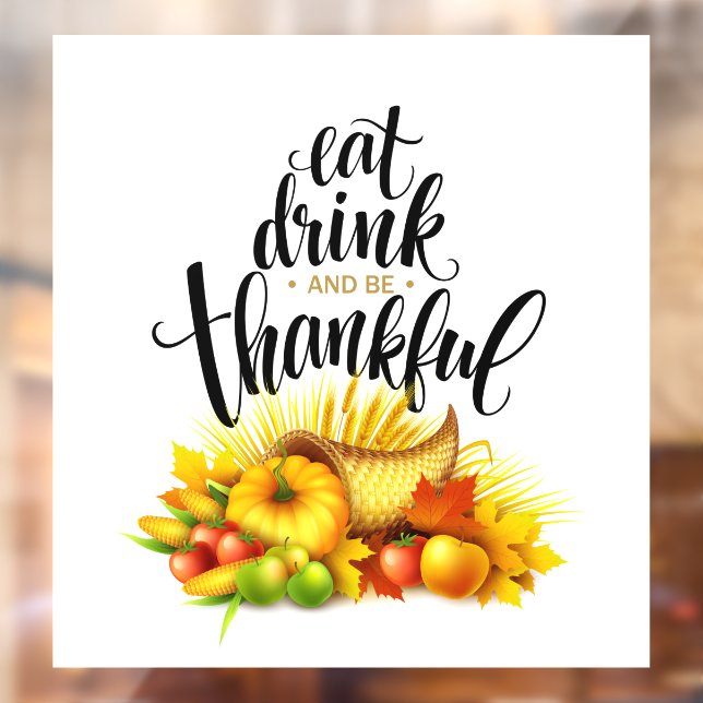 Thanksgiving  Window Cling (Sheet 2)