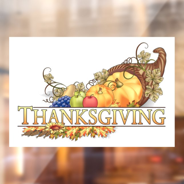 Thanksgiving  Window Cling (Sheet 2)