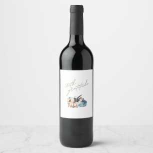 Thanksgiving Wine Label