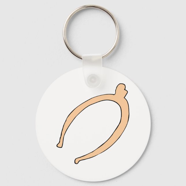 Thanksgiving Wishbone Key Ring (Front)