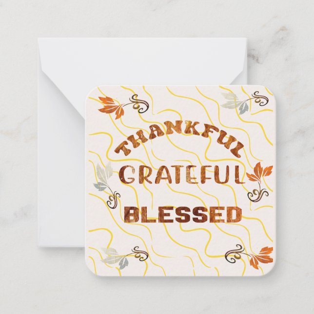 Thanksgiving Wishes Card (Front)