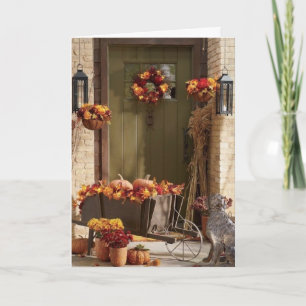 THANKSGIVING WISHES/TO SAY YOU ARE MISSED FRIENDS HOLIDAY CARD